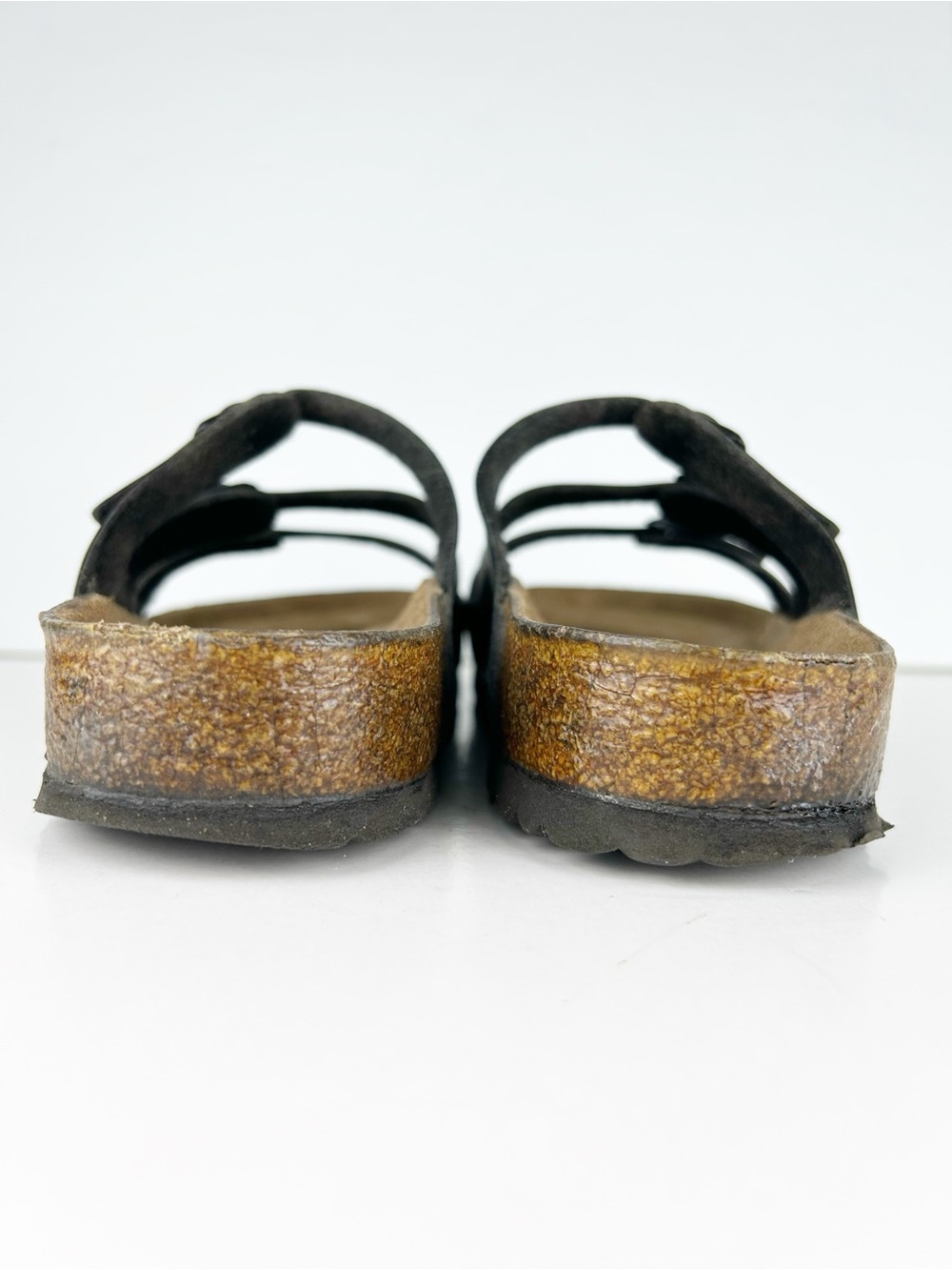 Birkenstock Florida Birko-Flor Three Strap Black Sandals EU 40 US 9 - Picture 4 of 13